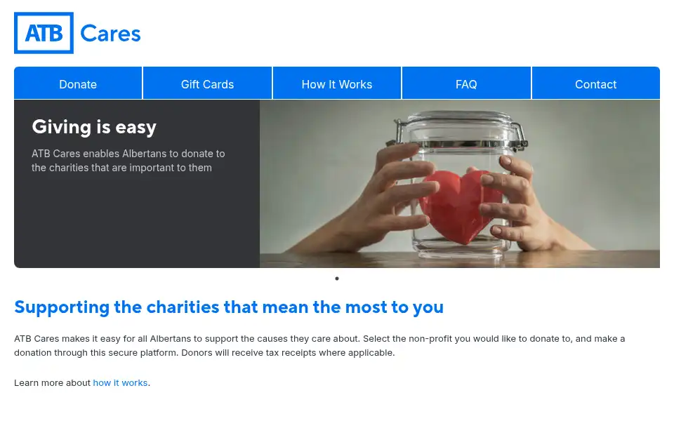 Screenshot of atbcares.com
