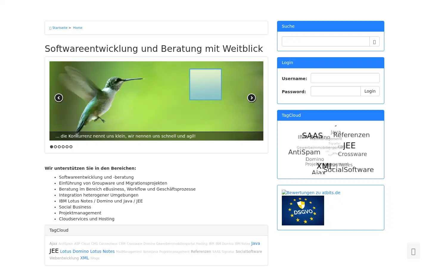 Screenshot of atbits.de