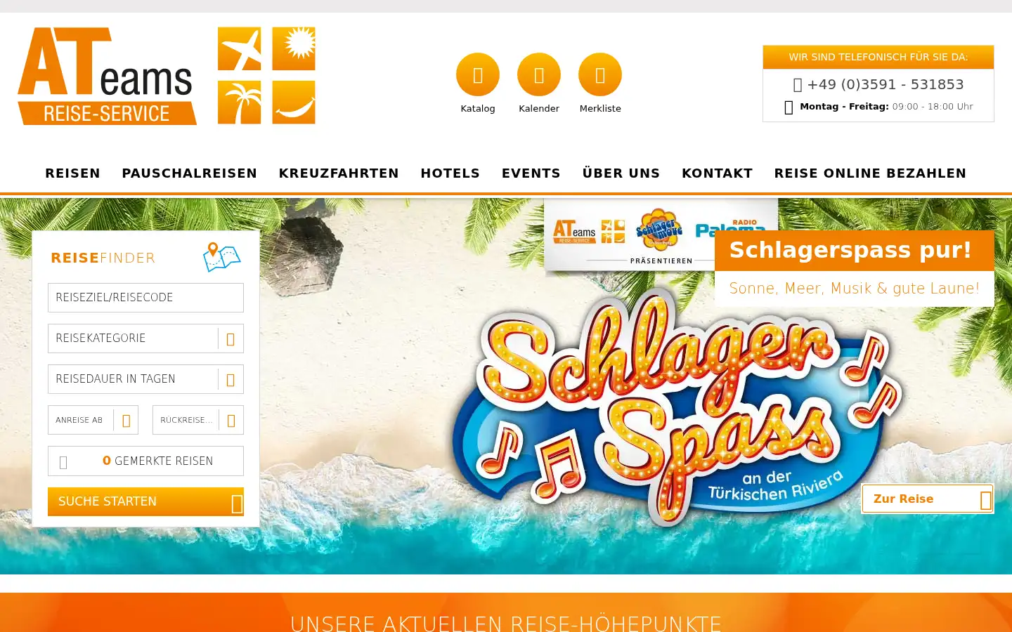 Screenshot of ateams.de
