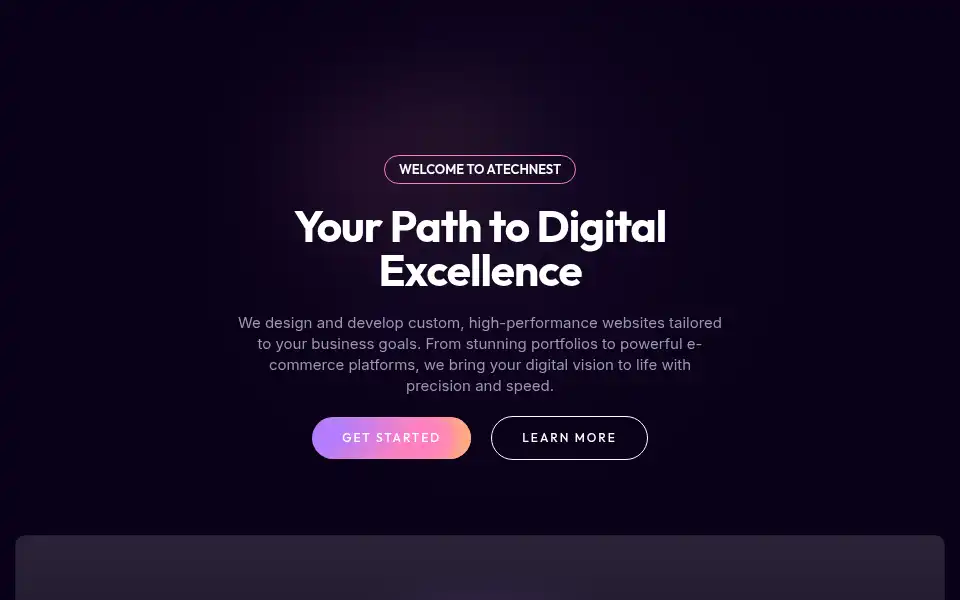 Screenshot of atechnest.com