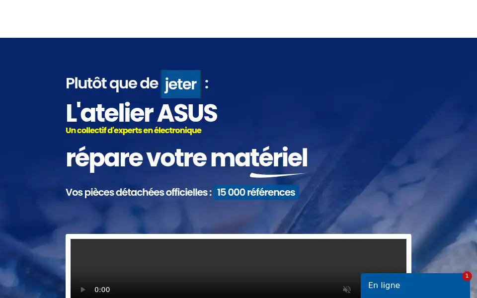 Screenshot of atelier-asus.fr
