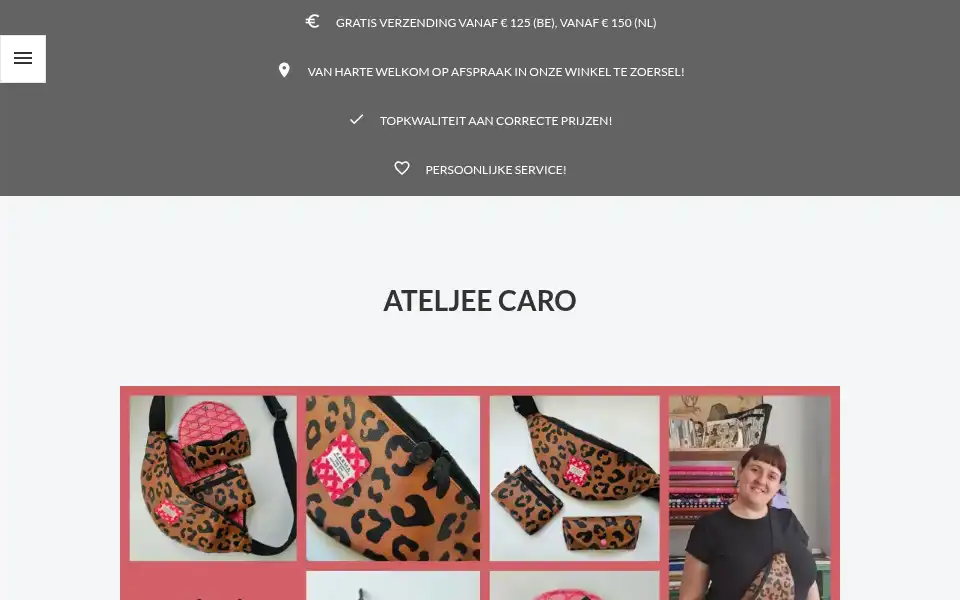 Screenshot of ateljee-caro.com
