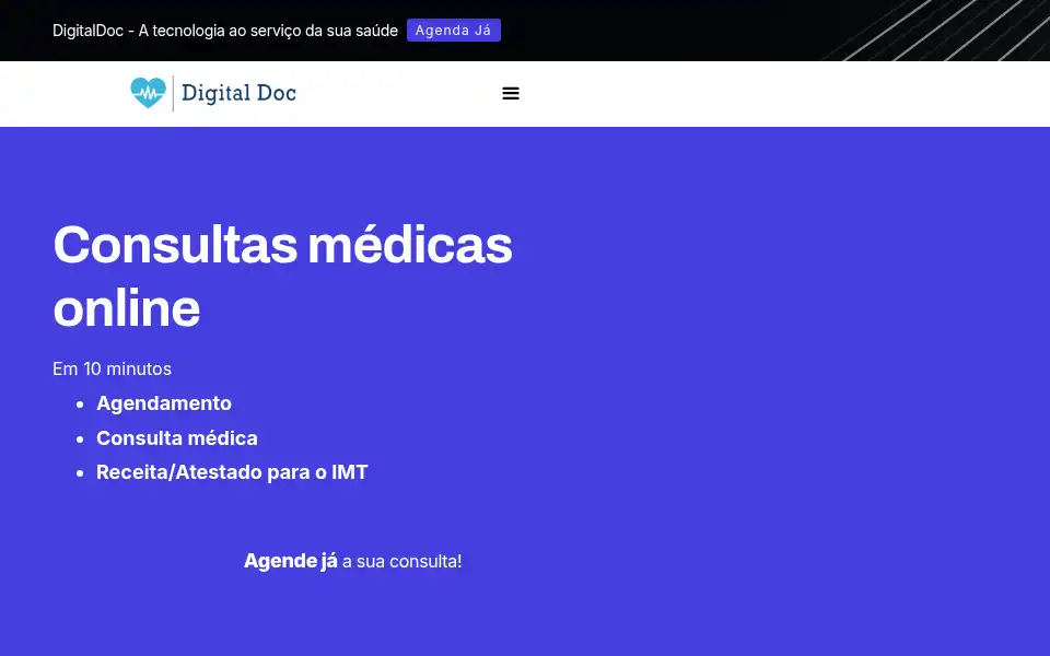 Screenshot of atestadosmedicosonline.pt