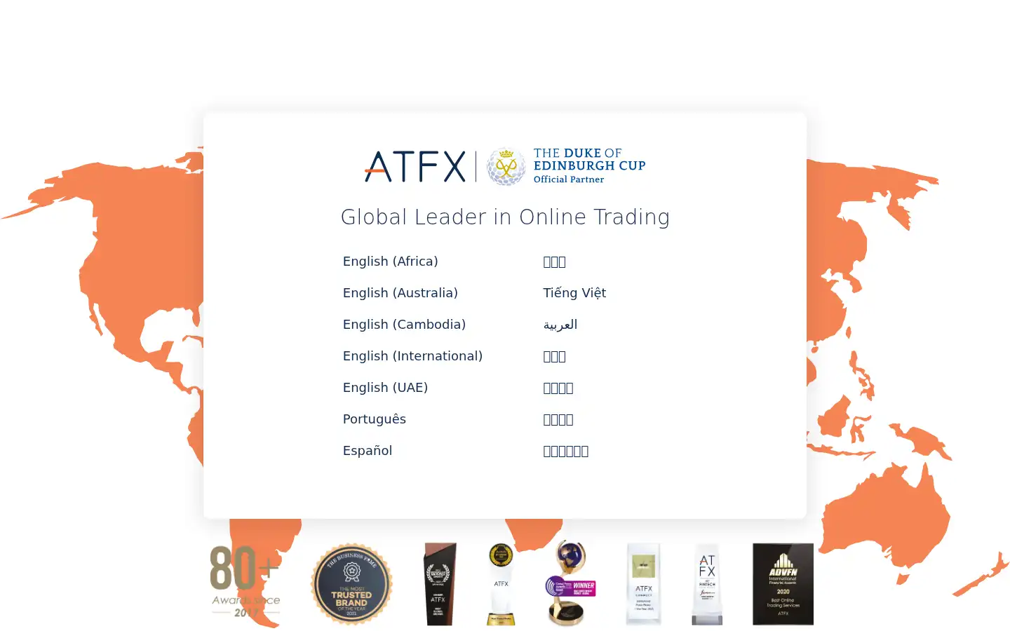 Screenshot of atfx.com