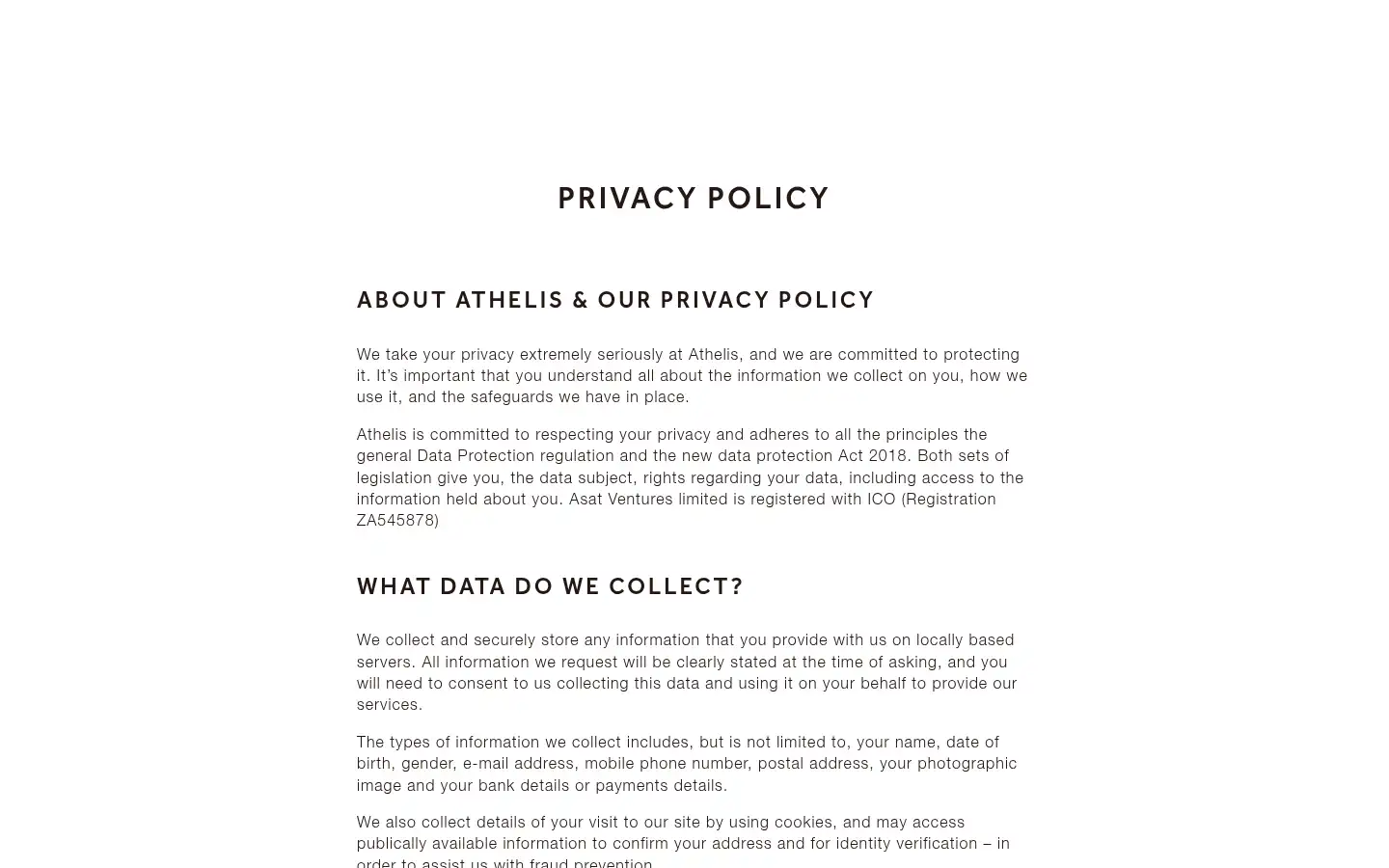 Screenshot of athelis.co.uk