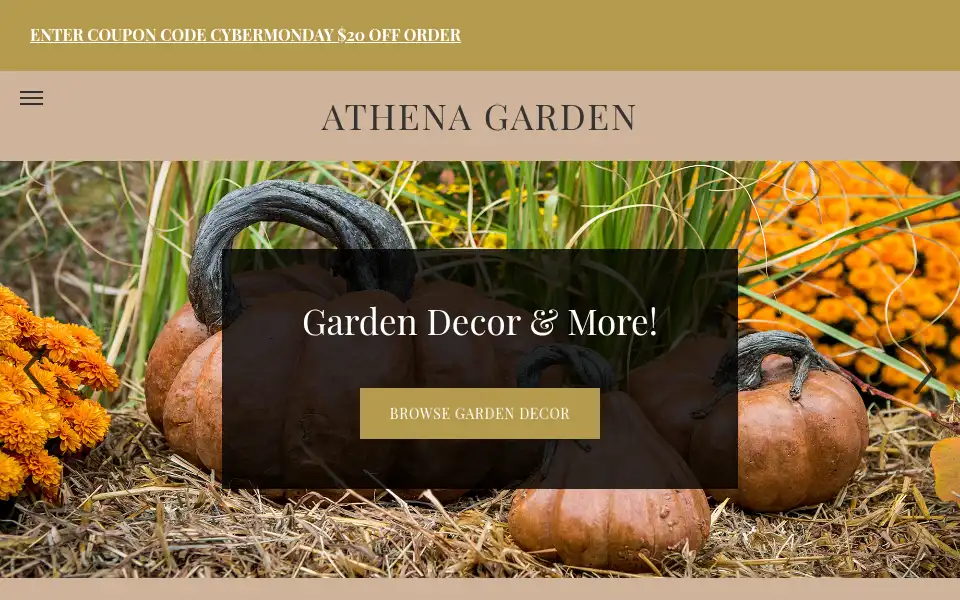 Screenshot of athena-garden.com