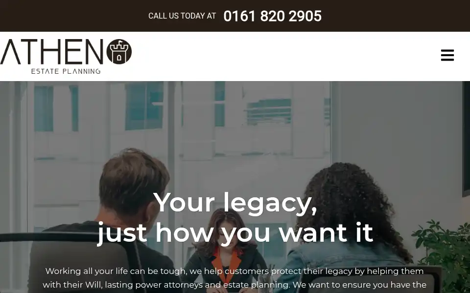 Screenshot of atheno.co.uk