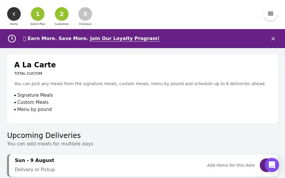 Screenshot of athleticsfitmeal.com
