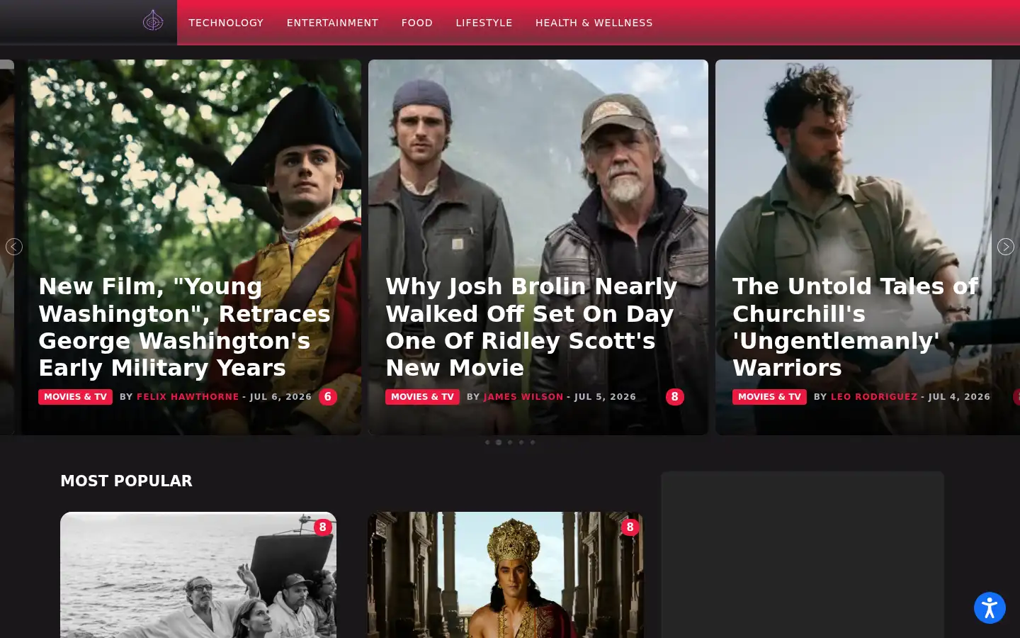 Screenshot of athomedaily.com