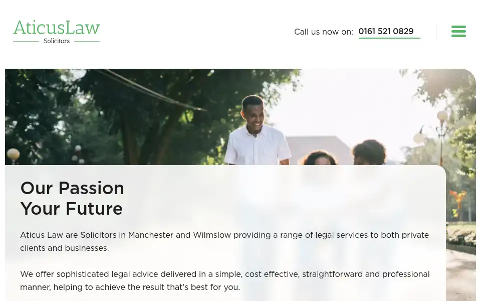 Screenshot of aticuslaw.co.uk