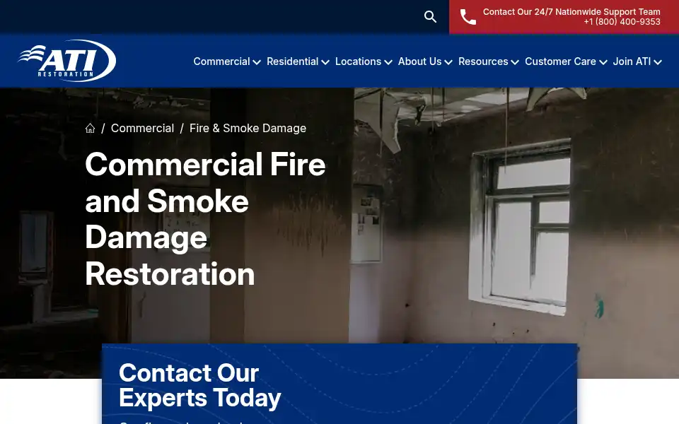 Screenshot of atirestoration.com