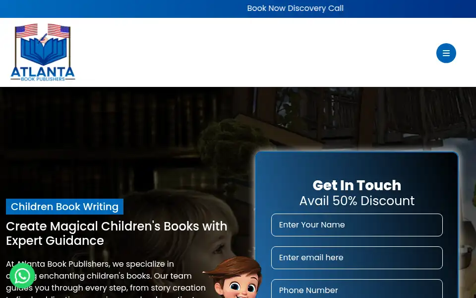 Screenshot of atlantabookpublishers.com