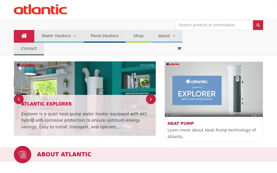 Screenshot of atlantic-comfort.nz