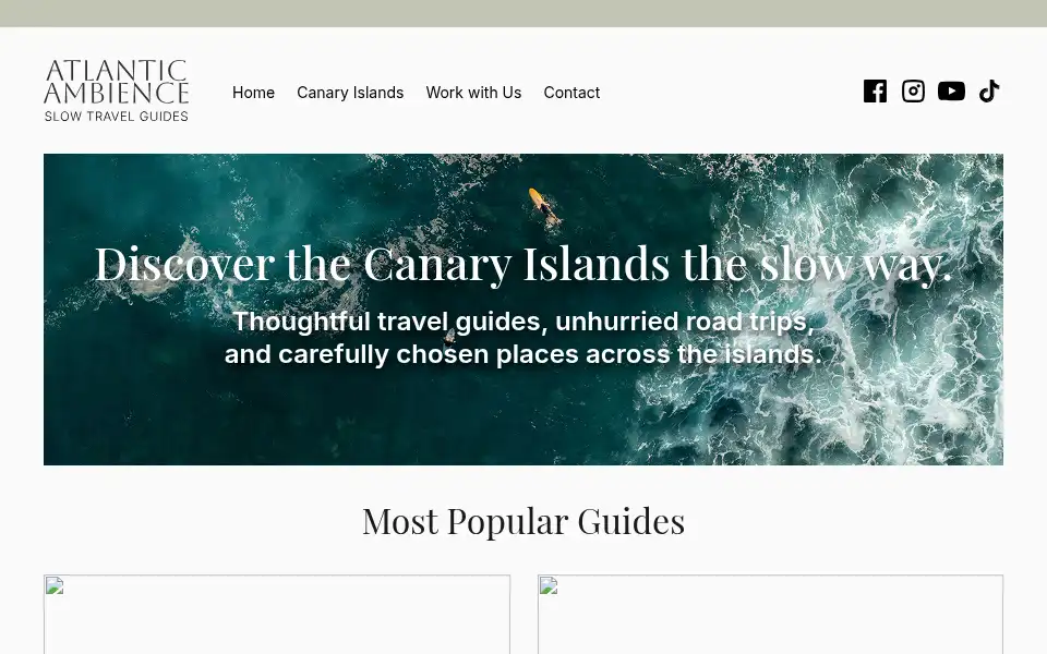 Screenshot of atlanticambience.com