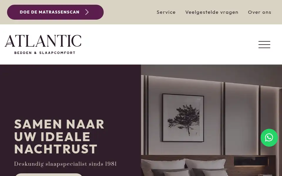 Screenshot of atlanticbedden.nl
