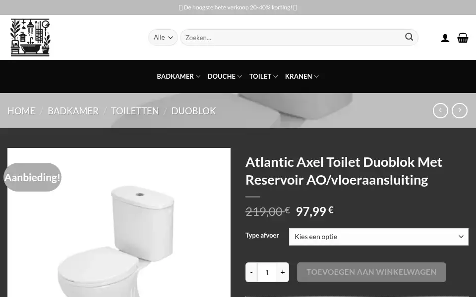 Screenshot of atlanticsanitair.com