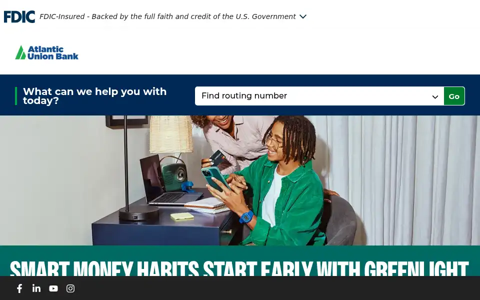 Screenshot of atlanticunionbank.com