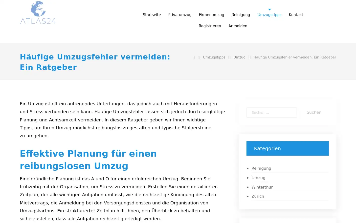 Screenshot of atlas24.ch
