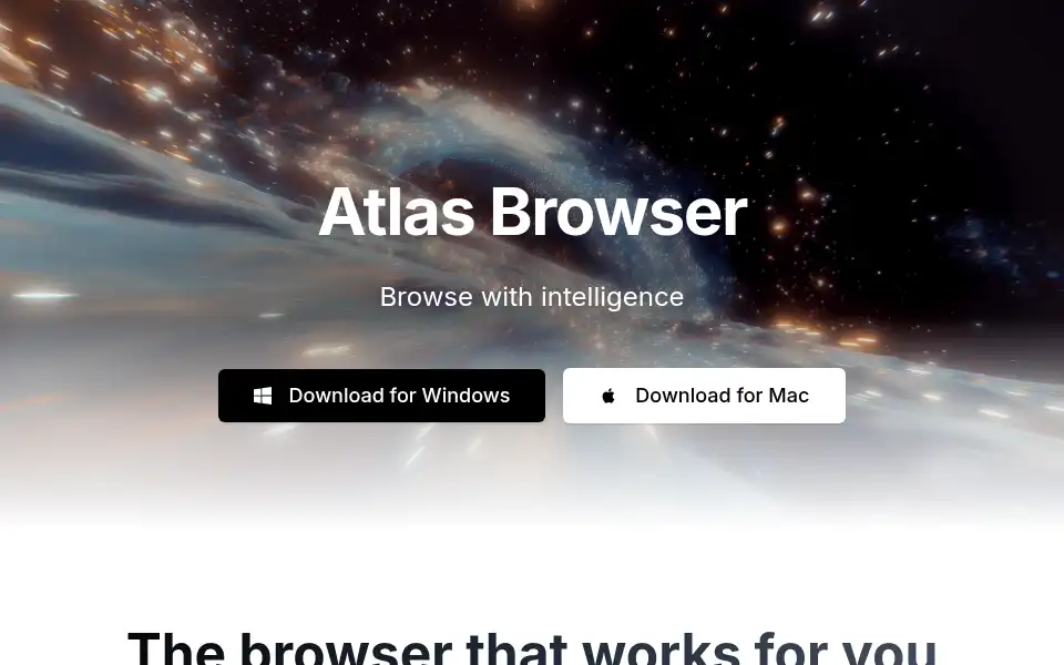 Screenshot of atlasbrowser.net