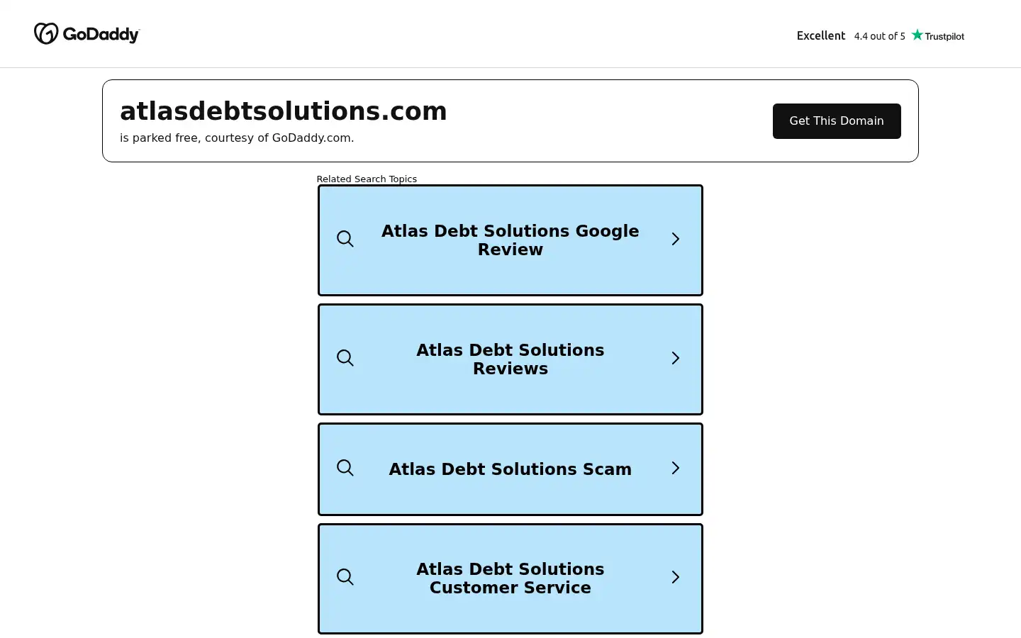 Screenshot of atlasdebtsolutions.com