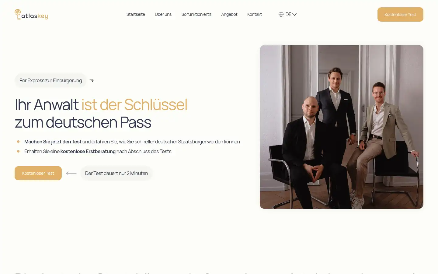 Screenshot of atlaskey.de