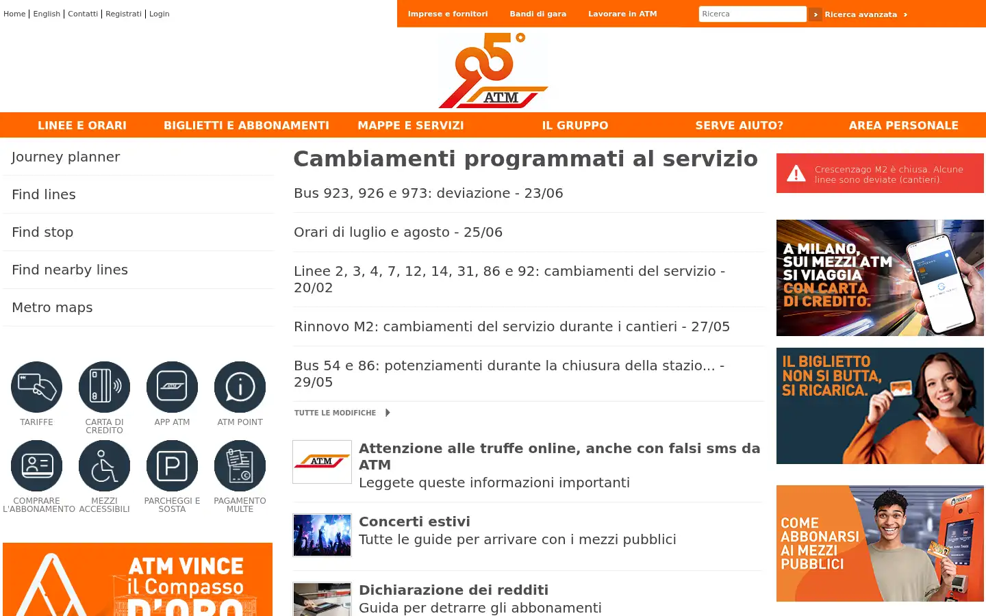 Screenshot of atm.it