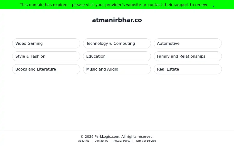 Screenshot of atmanirbhar.co