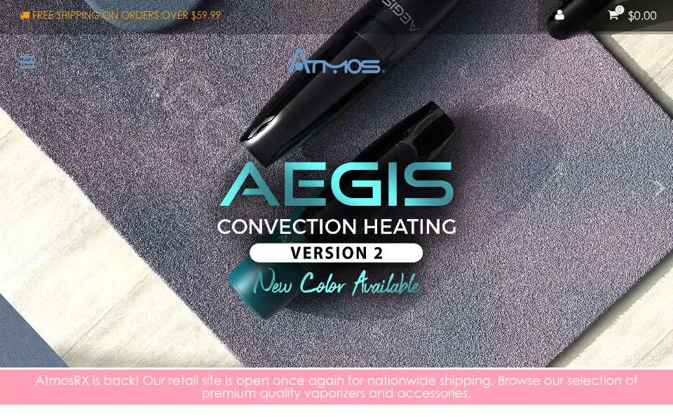 Screenshot of atmosrx.com