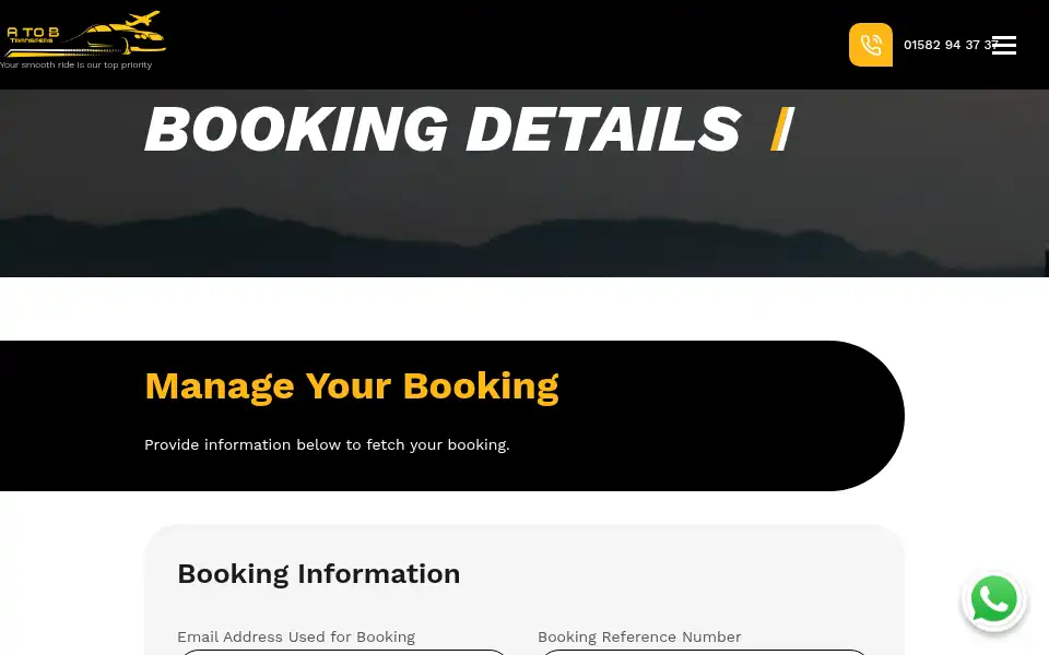 Screenshot of atobtransfers.co.uk