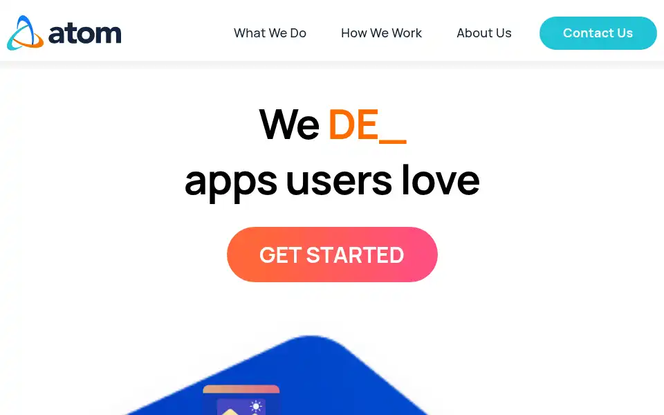Screenshot of atomapplications.com