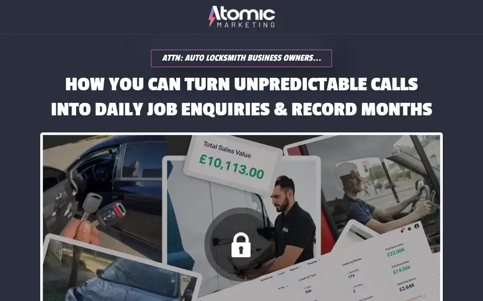 Screenshot of atomicmarketing.com