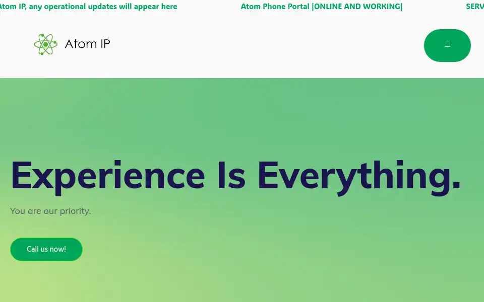 Screenshot of atomip.co.uk