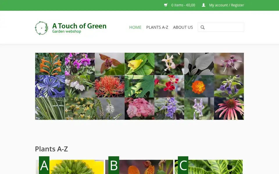Screenshot of atouchofgreen.nl