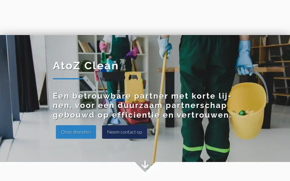 Screenshot of atozclean.nl