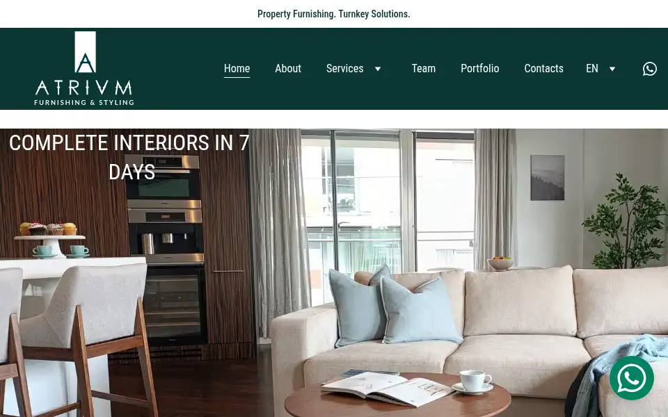 Screenshot of atrium-procurement.co.uk