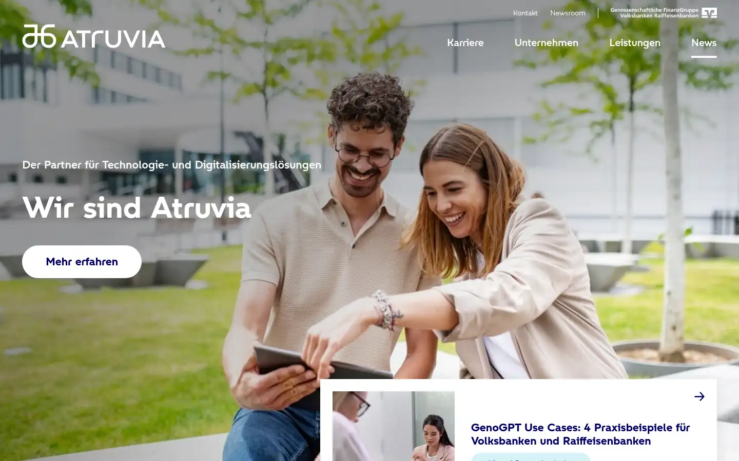 Screenshot of atruvia.de