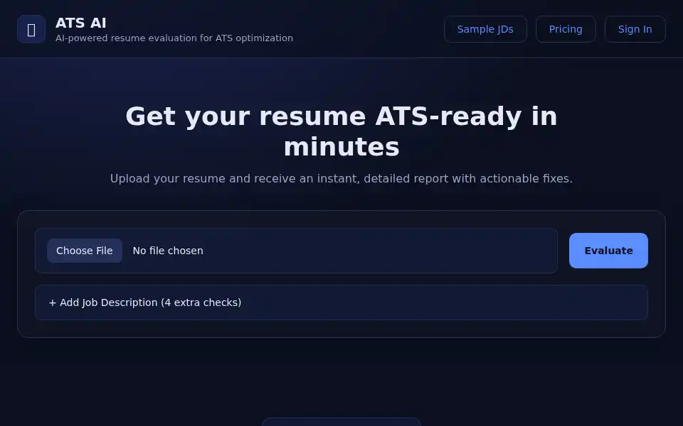 Screenshot of atsai.asharma.tech