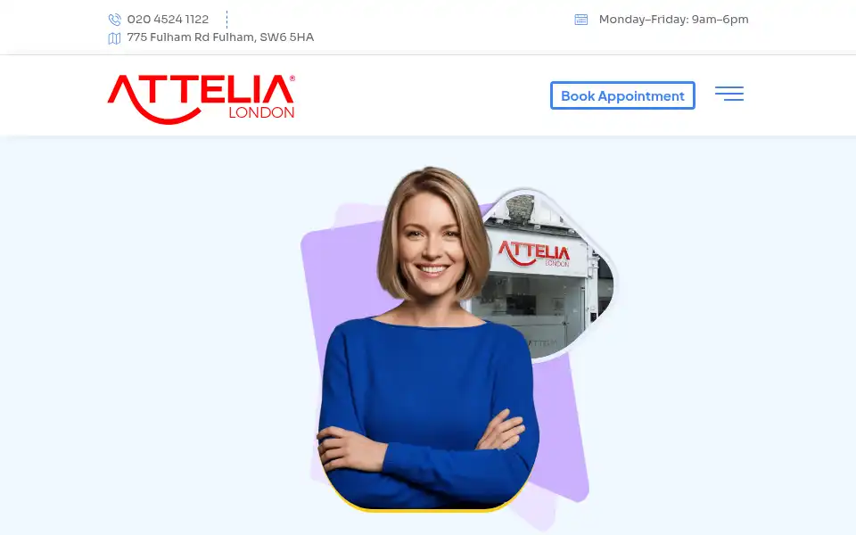 Screenshot of attelia.uk