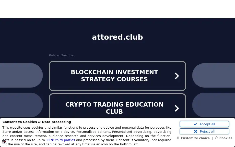 Screenshot of attored.club