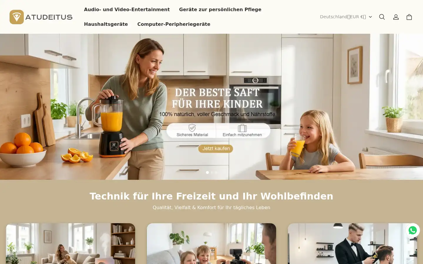 Screenshot of atudeitus.com