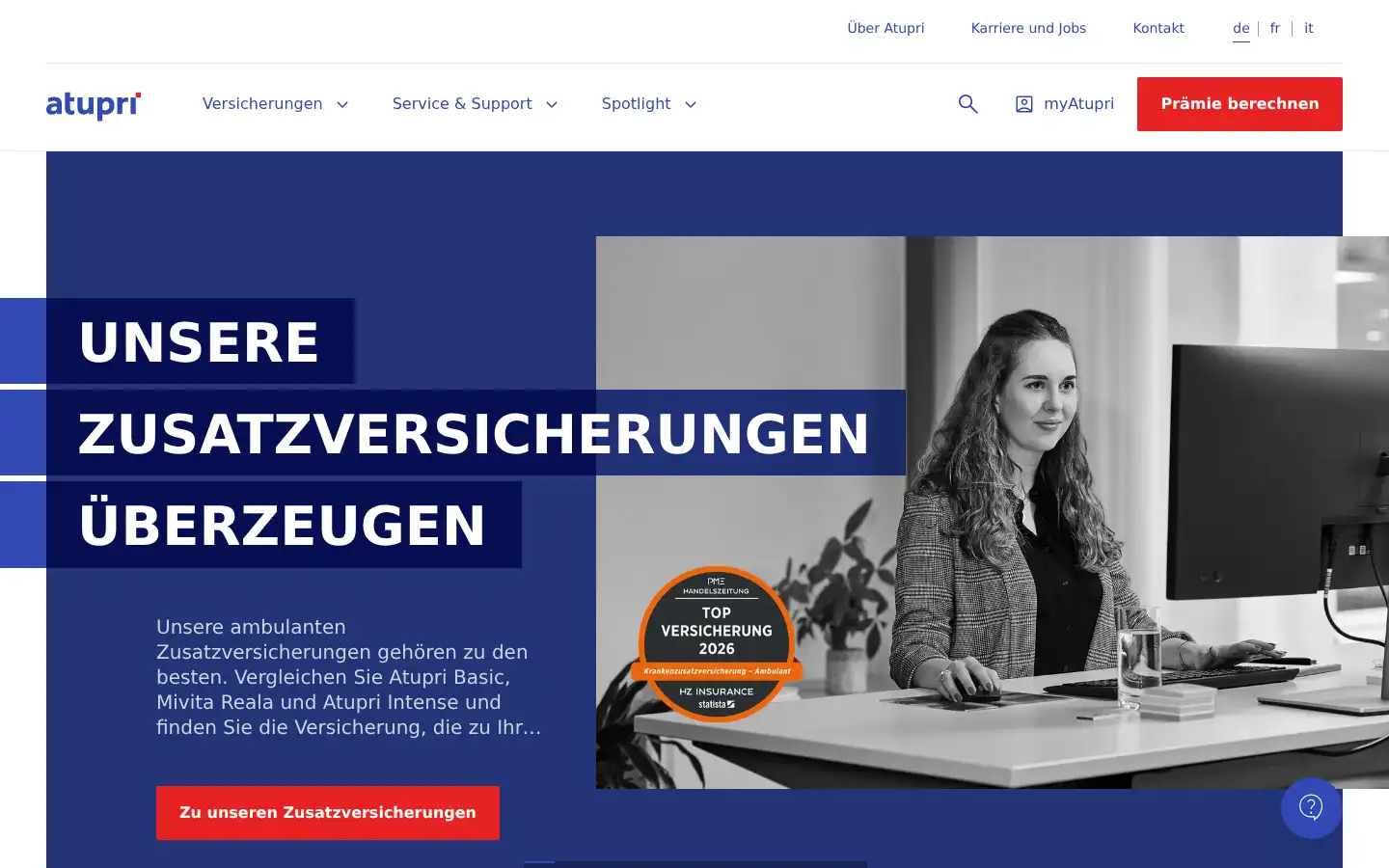 Screenshot of atupri.ch