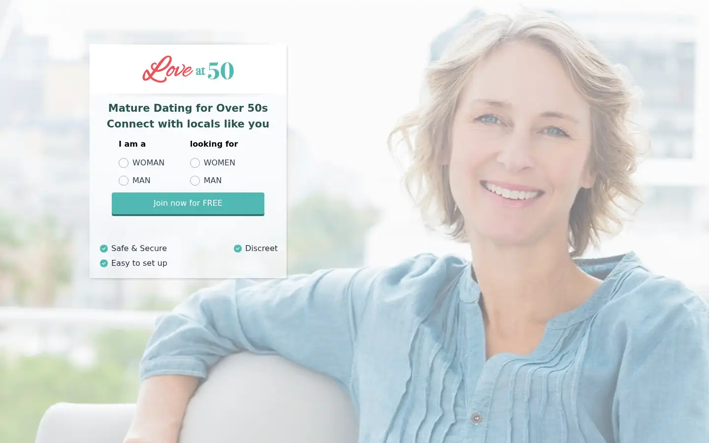 Screenshot of au.loveat50.com