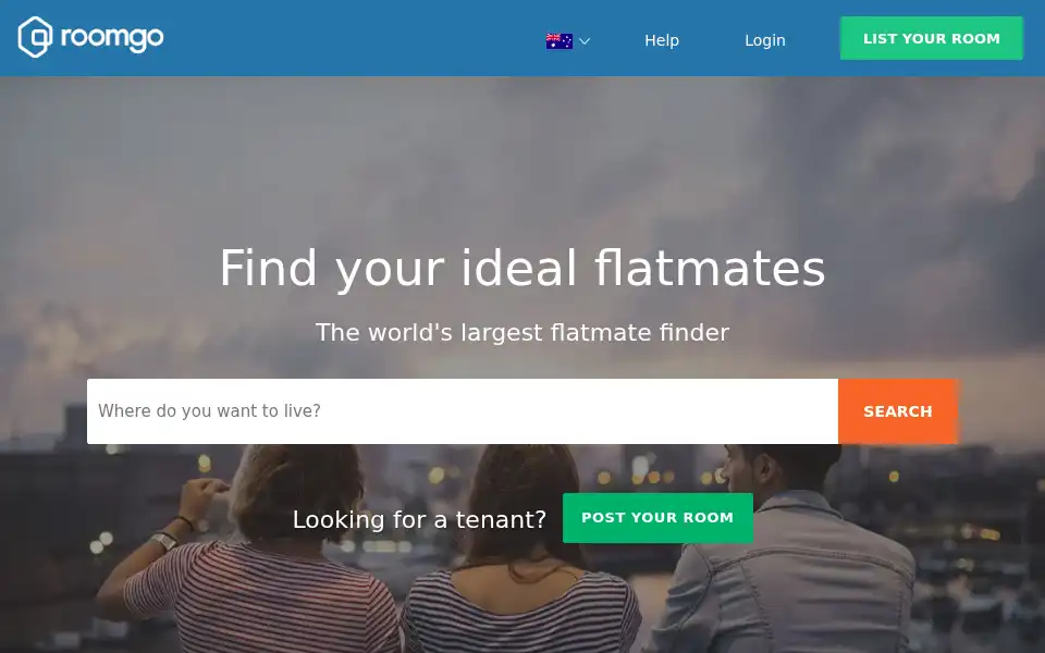 Screenshot of au.roomgo.net
