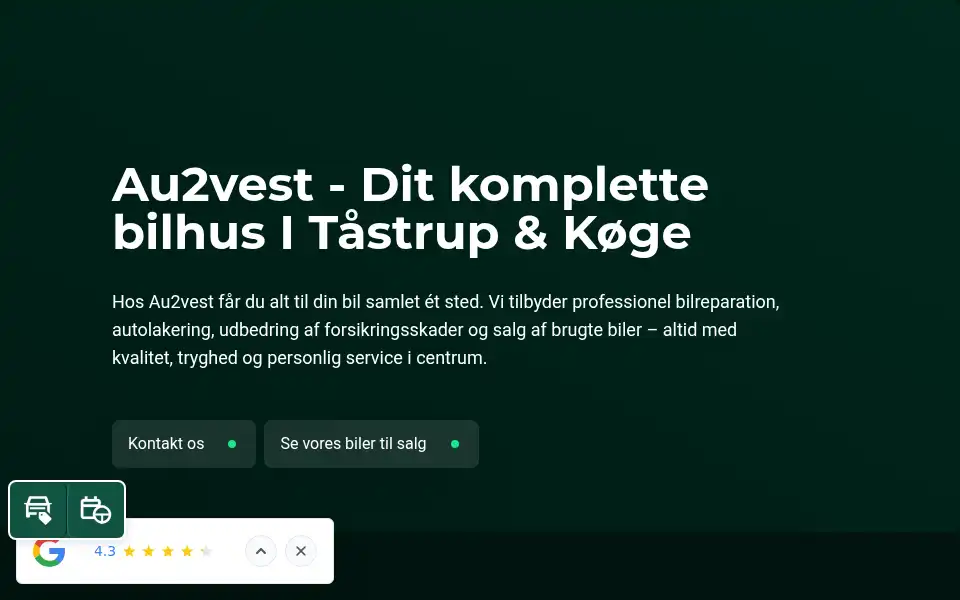 Screenshot of au2vest.dk