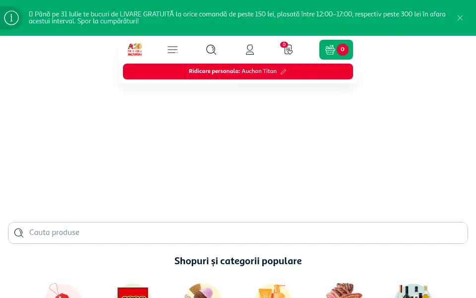 Screenshot of auchan.ro