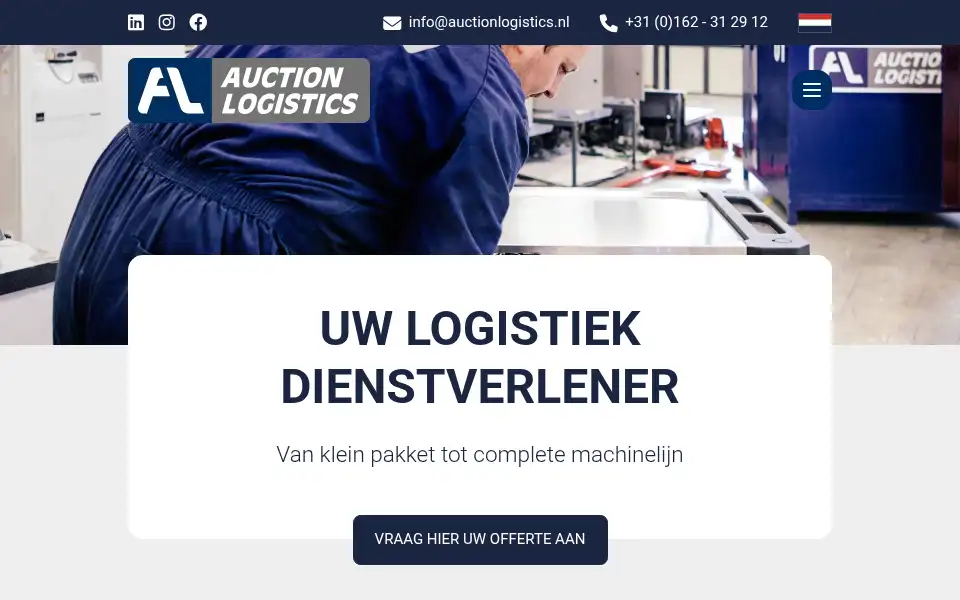 Screenshot of auctionlogistics.nl
