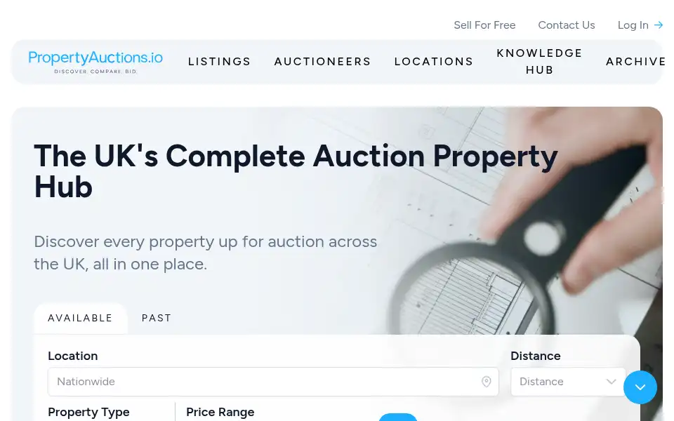 Screenshot of auctionproperties.io