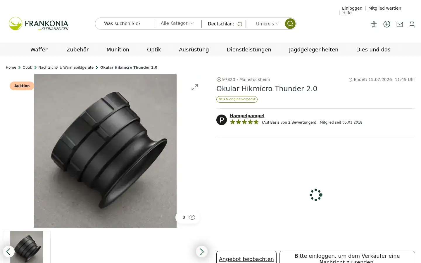 Screenshot of auctronia.de