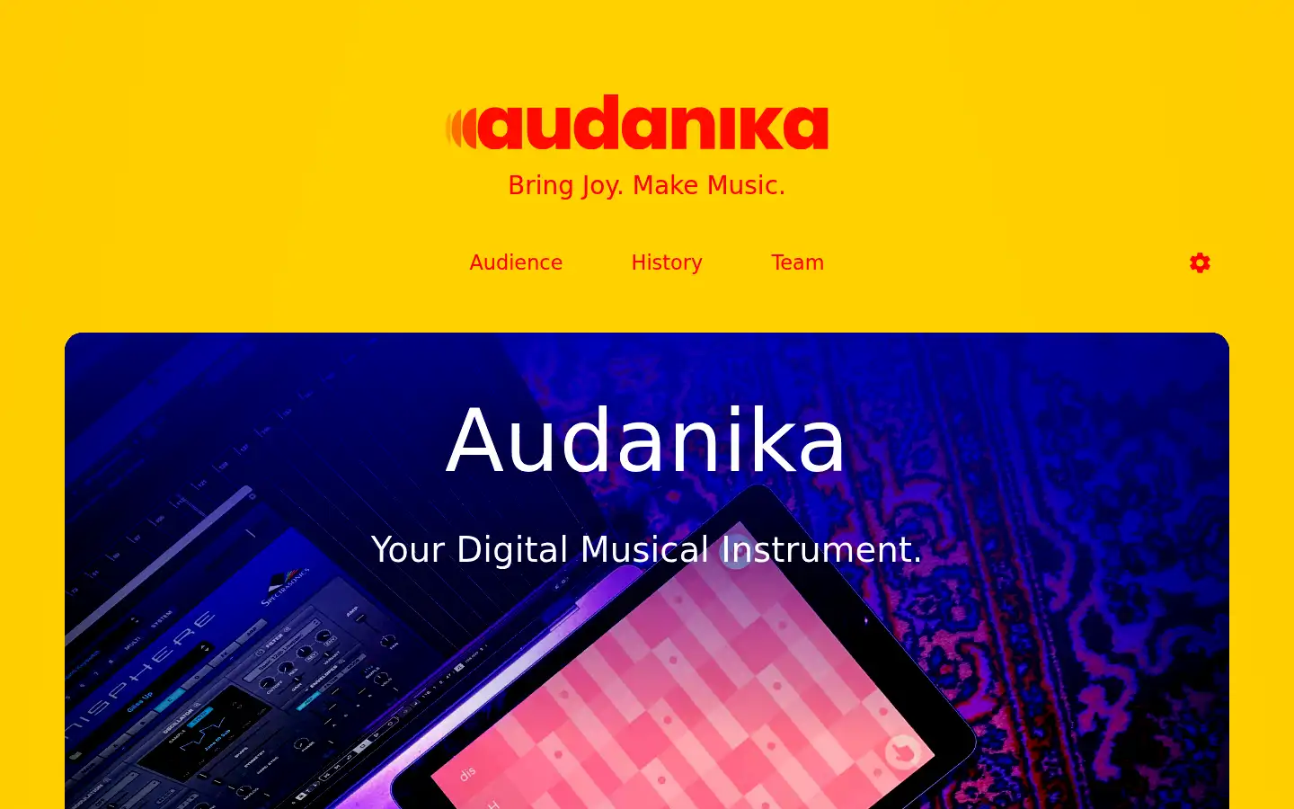 Screenshot of audanika.de