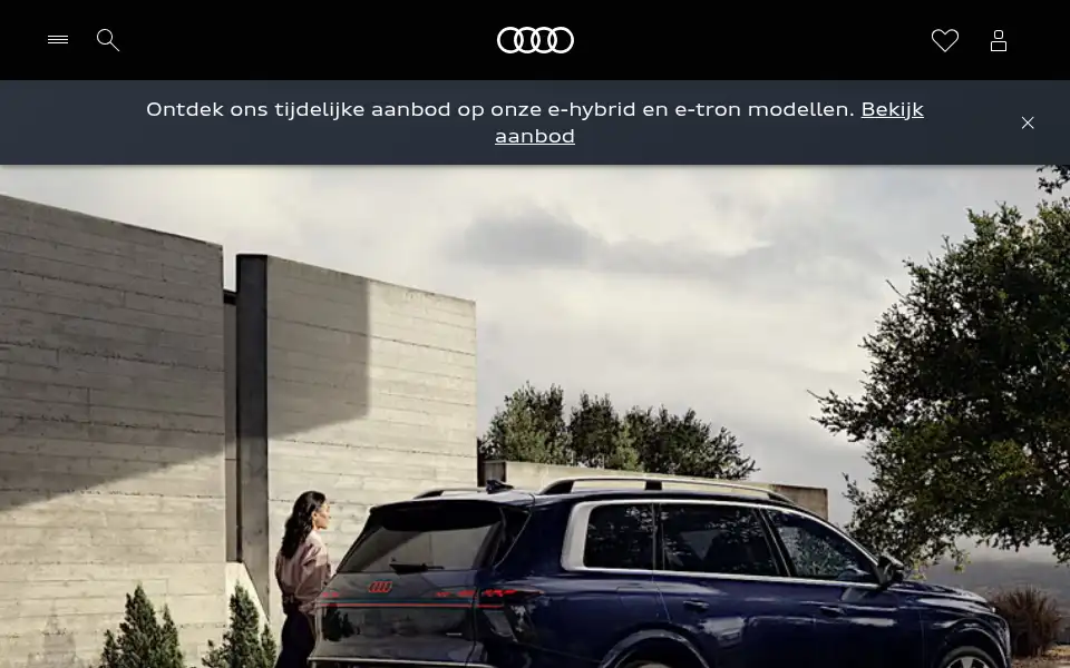 Screenshot of audi.nl